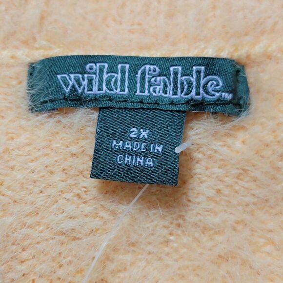 WildāFableāFuzzyĀ Button-FrontāCardiganāSzā2X - Picture 6 of 8
